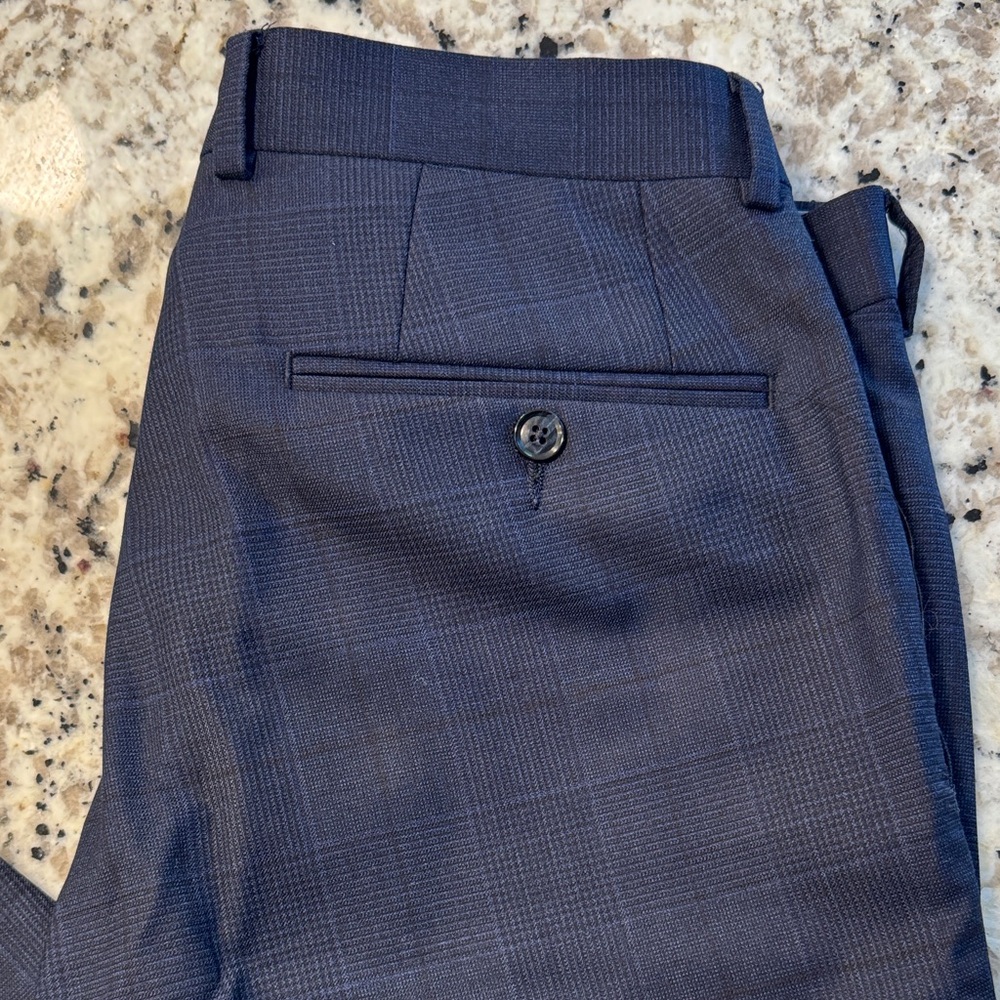 Bar III Navy Skinny Fit Dress Pants